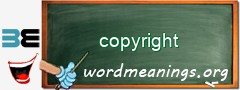 WordMeaning blackboard for copyright